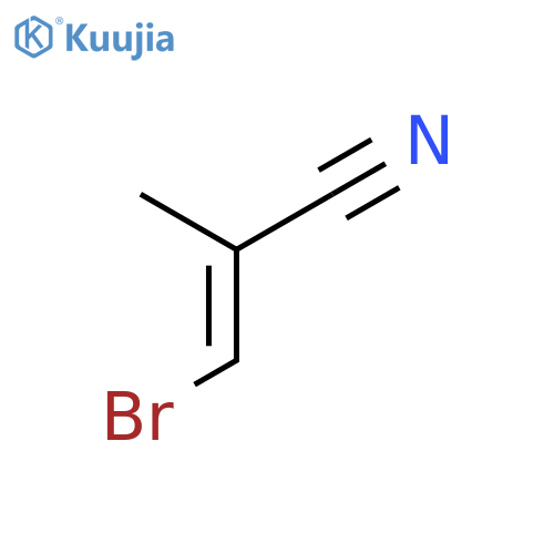 3-bromo-2-methylprop-2-enenitrile structure