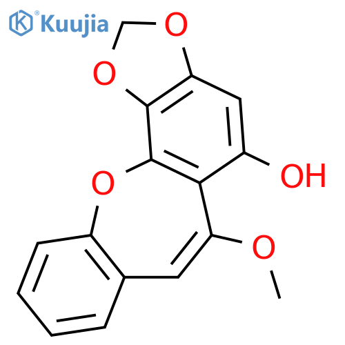 Benzo[b]-1,3-dioxolo[4,5-i][1]benzoxepin-5-ol, 6-methoxy- structure