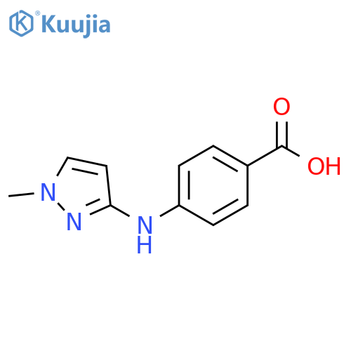 4-(1-methyl-1H-pyrazol-3-yl)aminobenzoic acid structure