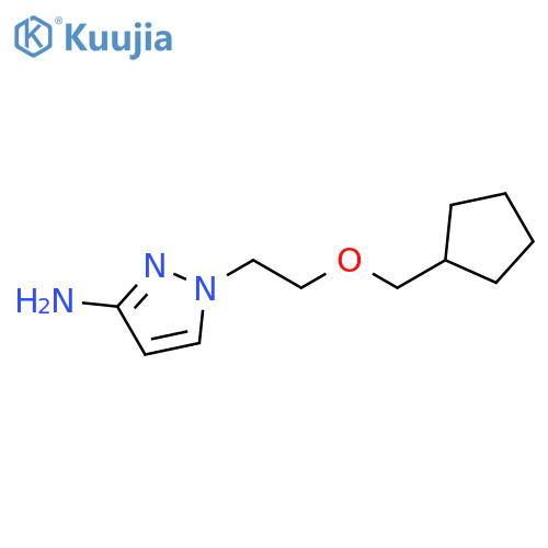1-2-(cyclopentylmethoxy)ethyl-1H-pyrazol-3-amine structure