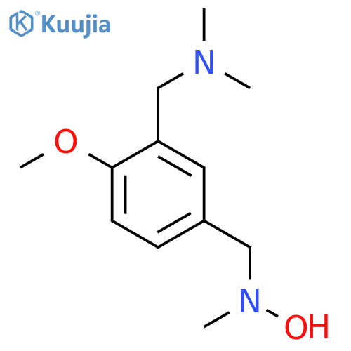 (5-{hydroxy(methyl)aminomethyl}-2-methoxyphenyl)methyldimethylamine structure