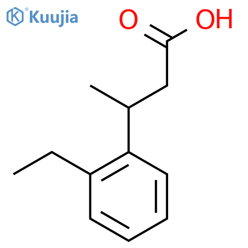 3-(2-ethylphenyl)butanoic acid structure