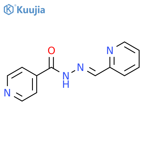 4-Pyridinecarboxylicacid, 2-(2-pyridinylmethylene)hydrazide structure