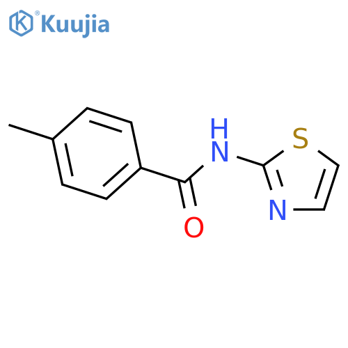 4-methyl-N-(1,3-thiazol-2-yl)benzamide structure