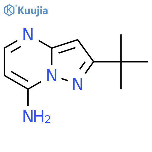 2-tert-butylpyrazolo1,5-apyrimidin-7-amine structure