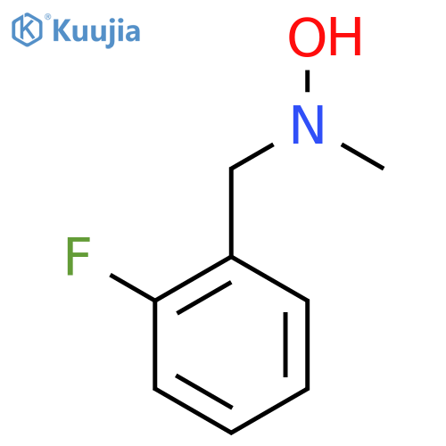 N-(2-fluorophenyl)methyl-N-methylhydroxylamine structure