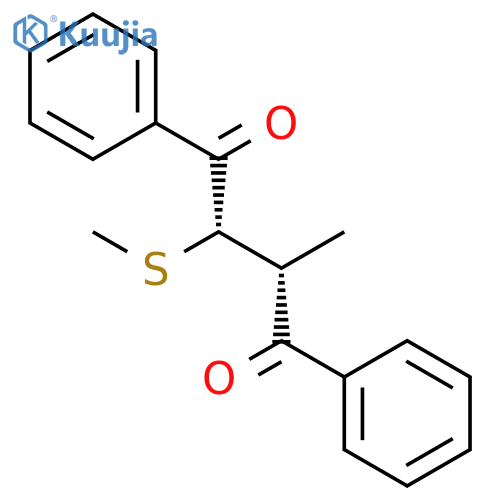 1,4-BUTANEDIONE, 2-METHYL-3-(METHYLTHIO)-1,4-DIPHENYL-, (R*,S*)- structure