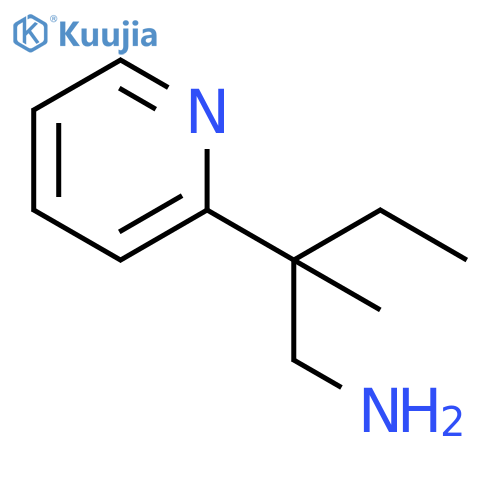 2-methyl-2-(pyridin-2-yl)butan-1-amine structure