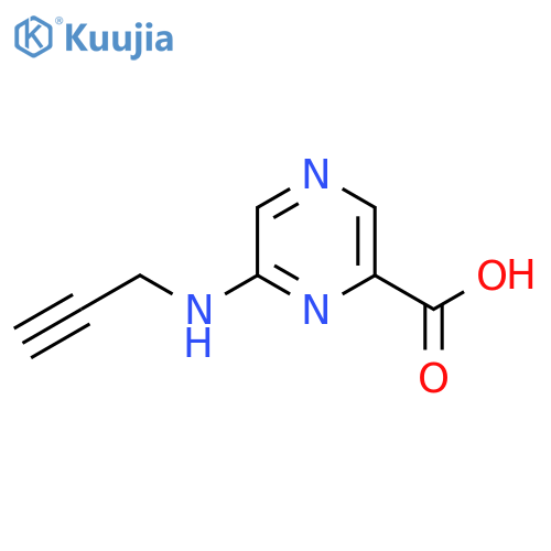 6-(prop-2-yn-1-yl)aminopyrazine-2-carboxylic acid structure
