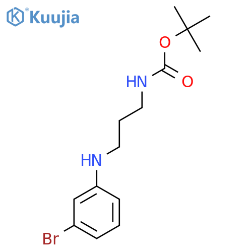 tert-butyl N-{3-(3-bromophenyl)aminopropyl}carbamate structure