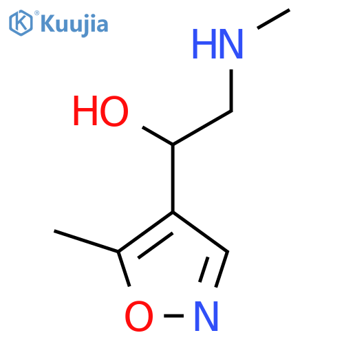 1-(5-methyl-1,2-oxazol-4-yl)-2-(methylamino)ethan-1-ol structure