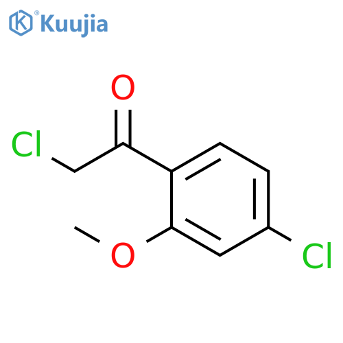 2-chloro-1-(4-chloro-2-methoxyphenyl)ethan-1-one structure