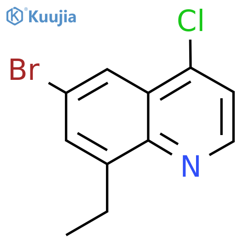 6-Bromo-4-chloro-8-ethylquinoline structure