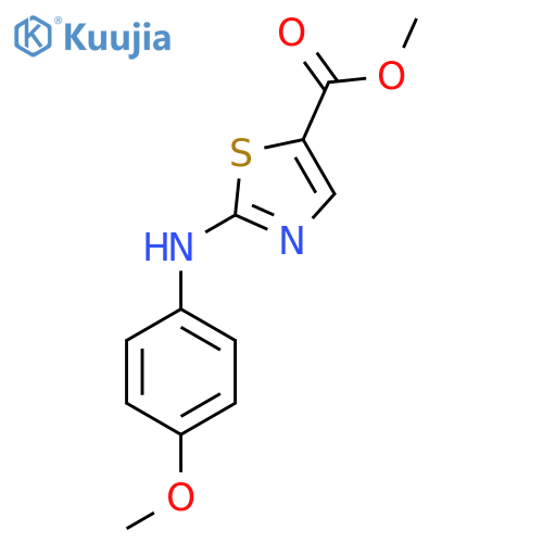 methyl 2-(4-methoxyphenyl)amino-1,3-thiazole-5-carboxylate structure