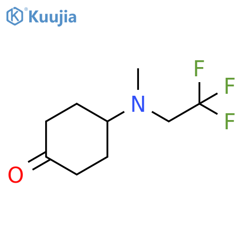 4-methyl(2,2,2-trifluoroethyl)aminocyclohexan-1-one structure