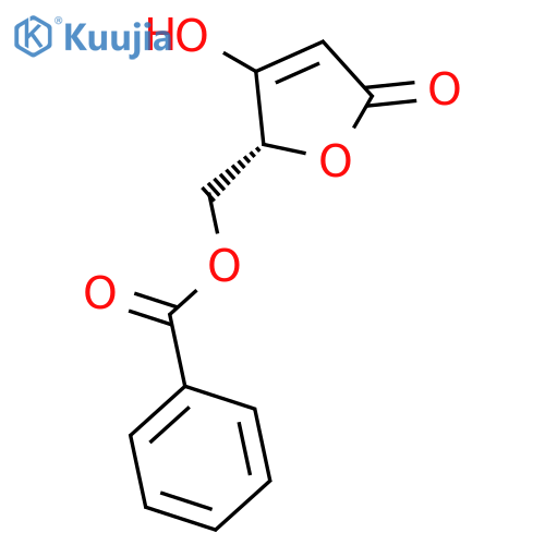 2(5H)-Furanone, 5-[(benzoyloxy)methyl]-4-hydroxy-, (R)- structure