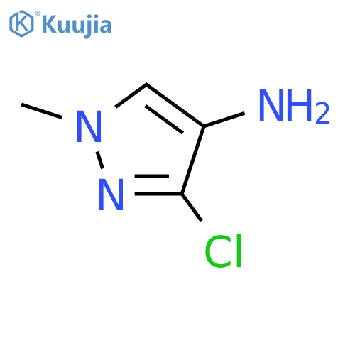 3-chloro-1-methyl-1H-pyrazol-4-amine structure