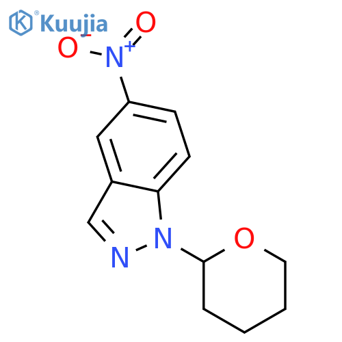 5-Nitro-1-(tetrahydro-2H-pyran-2-yl)-1H-indazole structure