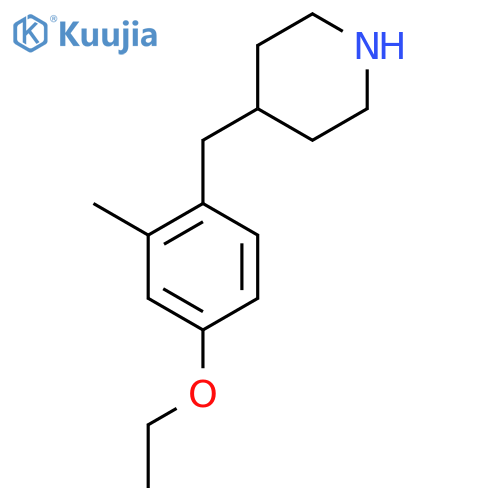 4-(4-ethoxy-2-methylphenyl)methylpiperidine structure