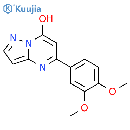 Pyrazolo[1,5-a]pyrimidin-7-ol, 5-(3,4-dimethoxyphenyl)- structure
