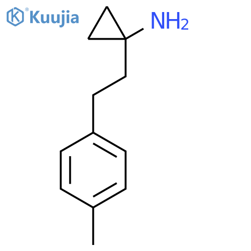 1-2-(4-methylphenyl)ethylcyclopropan-1-amine structure