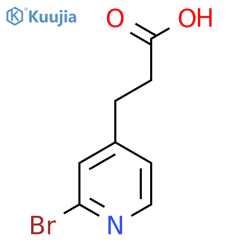 3-(2-Bromopyridin-4-yl)propanoic acid structure