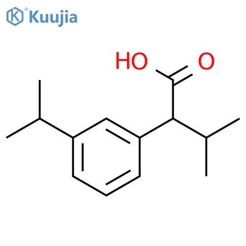 3-methyl-2-3-(propan-2-yl)phenylbutanoic acid structure