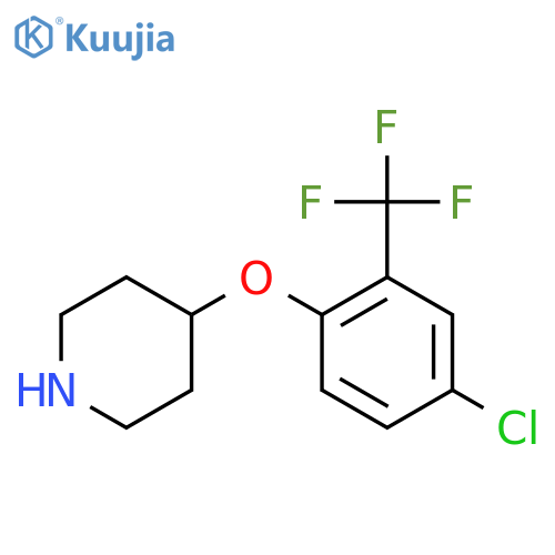 4-4-chloro-2-(trifluoromethyl)phenoxypiperidine structure