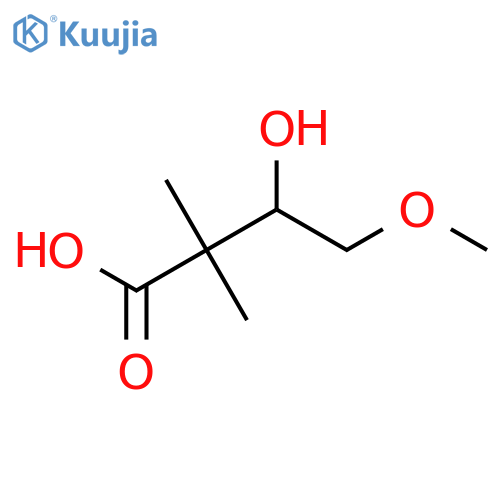 3-hydroxy-4-methoxy-2,2-dimethylbutanoic acid structure