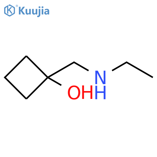 1-[(ethylamino)methyl]cyclobutan-1-ol structure