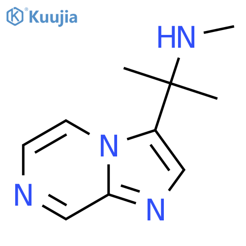 (2-{imidazo1,2-apyrazin-3-yl}propan-2-yl)(methyl)amine structure