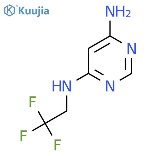 N4-(2,2,2-Trifluoroethyl)pyrimidine-4,6-diamine structure