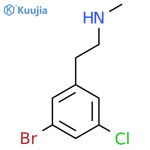 2-(3-bromo-5-chlorophenyl)ethyl(methyl)amine structure
