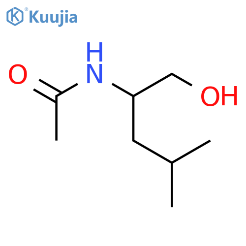 Acetamide, N-[1-(hydroxymethyl)-3-methylbutyl]- structure