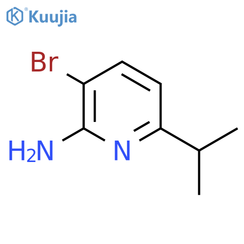 3-Bromo-6-isopropylpyridin-2-amine structure
