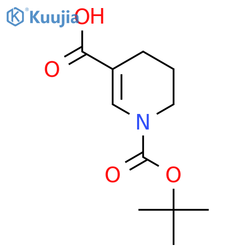 1-[(Tert-butoxy)carbonyl]-1,4,5,6-tetrahydropyridine-3-carboxylic acid structure