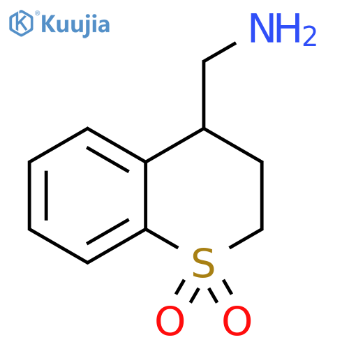 4-(aminomethyl)-3,4-dihydro-2H-1lambda6-benzothiopyran-1,1-dione structure