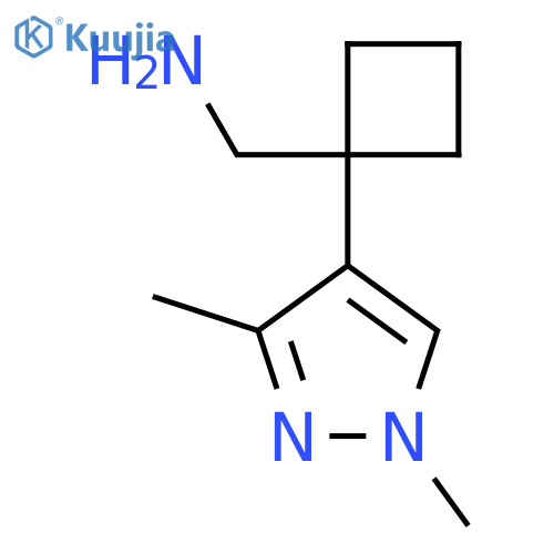 1-(1,3-dimethyl-1H-pyrazol-4-yl)cyclobutylmethanamine structure