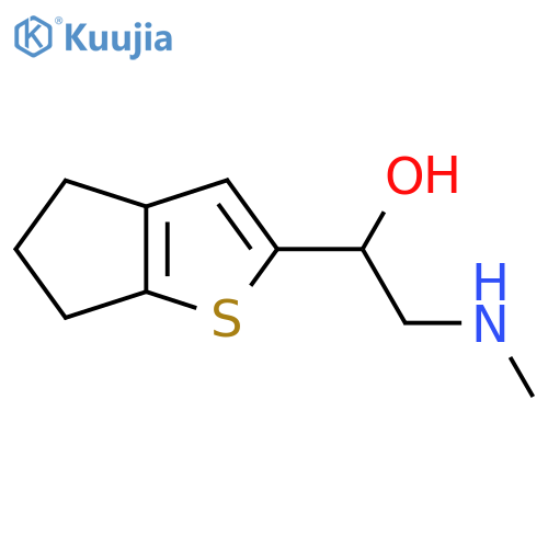1-{4H,5H,6H-cyclopentabthiophen-2-yl}-2-(methylamino)ethan-1-ol structure