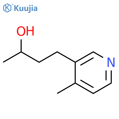 4-(4-methylpyridin-3-yl)butan-2-ol structure