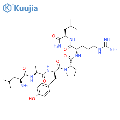 D-LEUCINAMIDE, L-LEUCYL-L-ALANYL-D-TYROSYL-L-PROLYL-L-ARGINYL- structure