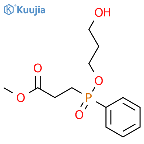 Propanoic acid, 3-[(3-hydroxypropoxy)phenylphosphinyl]-, methyl ester structure