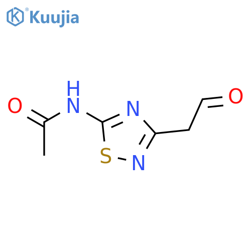 Acetamide,N-[3-(2-oxoethyl)-1,2,4-thiadiazol-5-yl]- structure