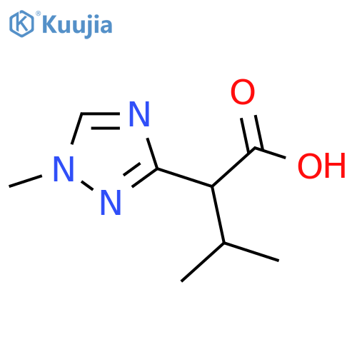 3-methyl-2-(1-methyl-1H-1,2,4-triazol-3-yl)butanoic acid structure