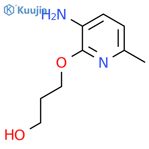 3-(3-amino-6-methylpyridin-2-yl)oxypropan-1-ol structure