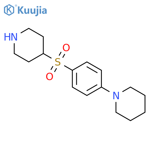 Piperidine, 1-[4-(4-piperidinylsulfonyl)phenyl]- structure