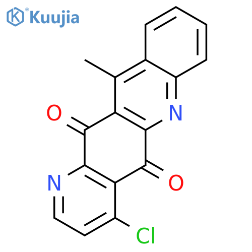 Pyrido[2,3-b]acridine-5,12-dione, 4-chloro-11-methyl- structure