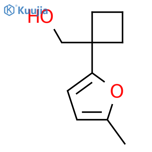 1-(5-methylfuran-2-yl)cyclobutylmethanol structure