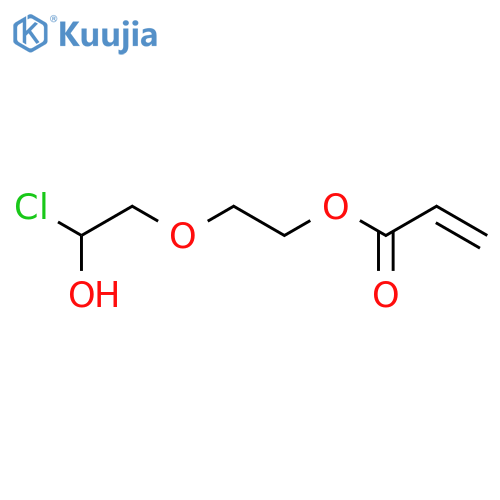 2-Propenoic acid, 2-(2-chloro-2-hydroxyethoxy)ethyl ester structure