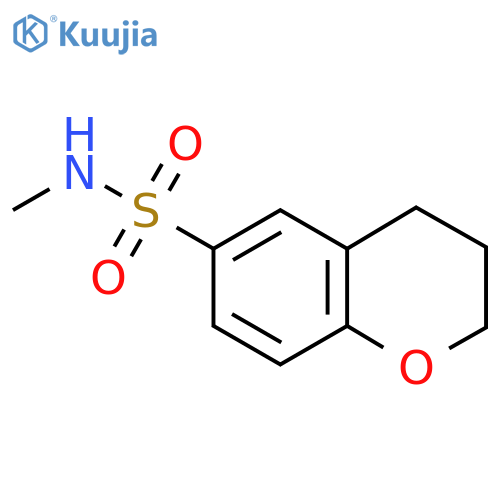 n-Methyl-3,4-dihydro-2h-1-benzopyran-6-sulfonamide structure